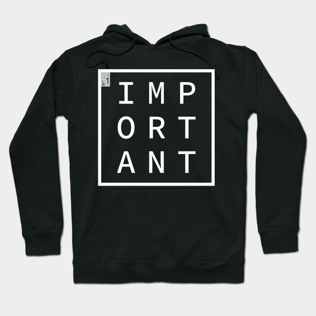 IMPORTANT Define Me Word Simple Classic Square Box Hoodie by porcodiseno